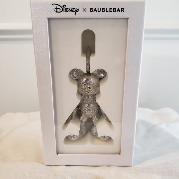 Disney Accessories - Disney Baublebar X Mickey Mouse Bag Charm - Silver NEW